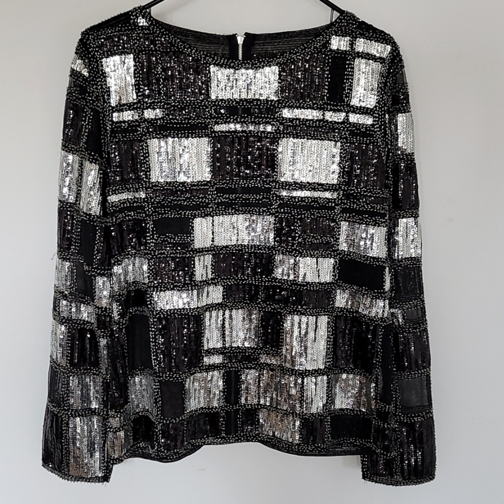 Beautiful Black and Sequin Top